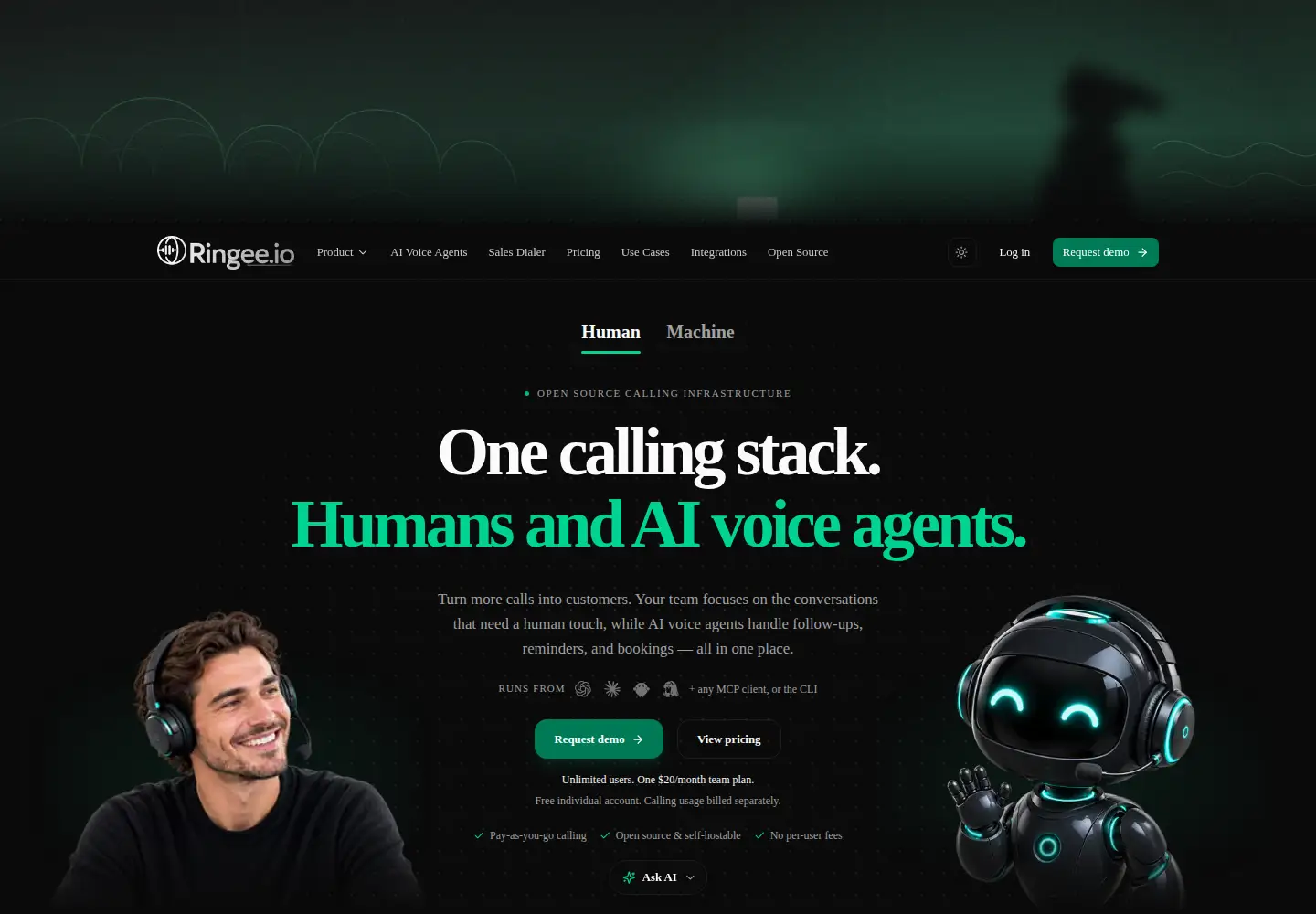 Screenshot of ringee.io