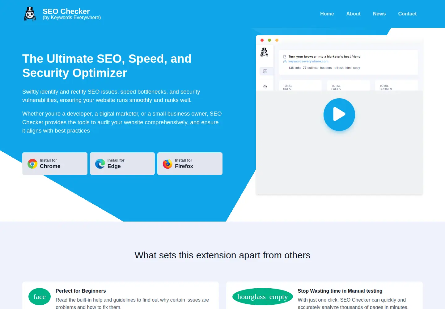 Screenshot of seochecker.io
