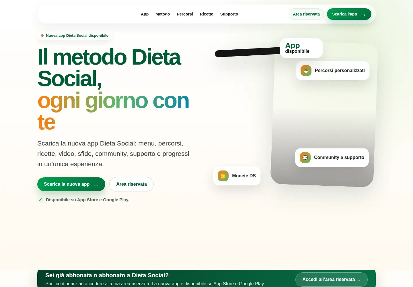 Screenshot of dietasocial.it