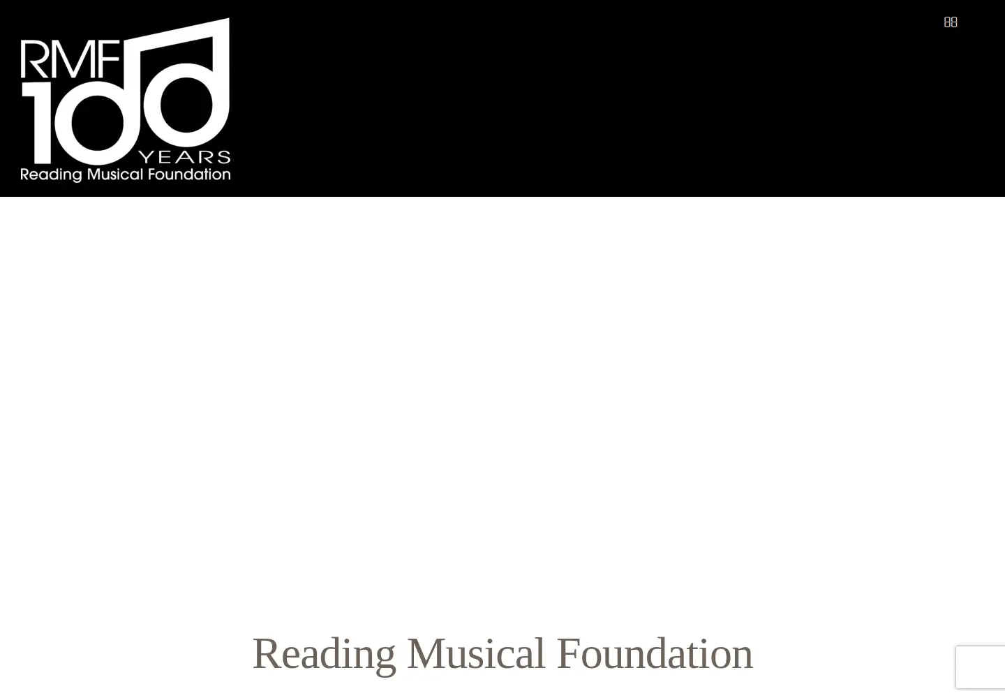 Captured homepage of readingmusicalfoundation.org in the current scan