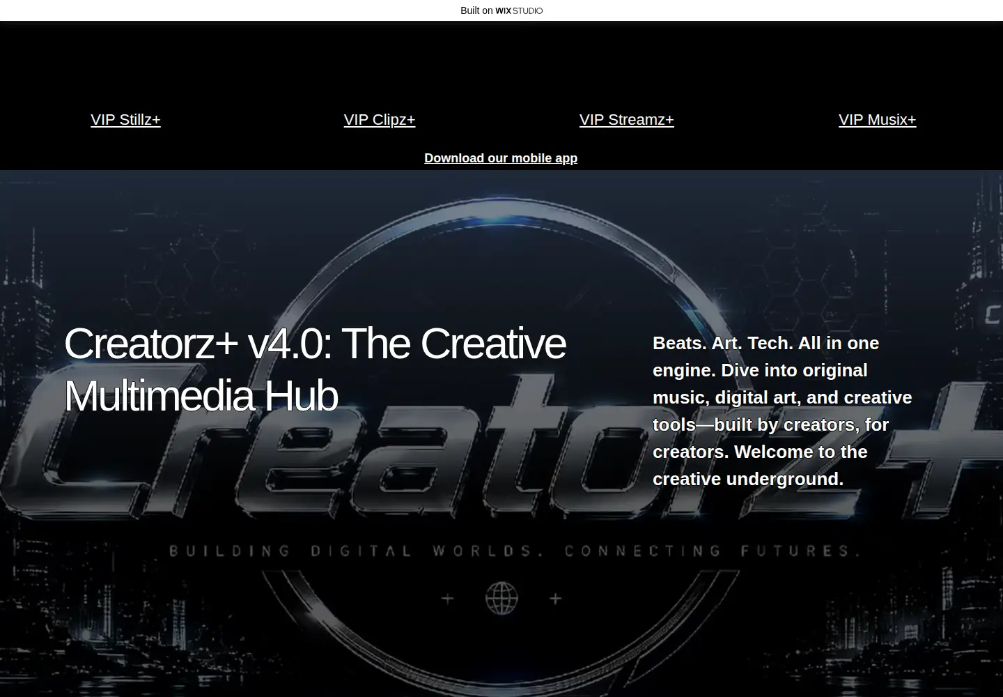 Screenshot of creatorzplus.com