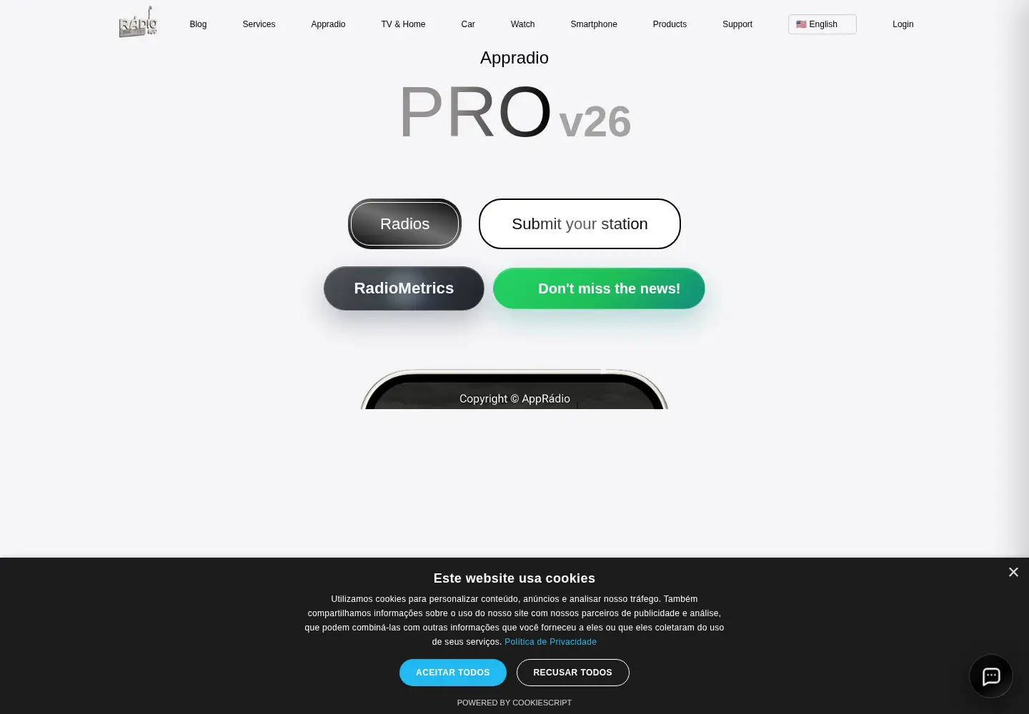 Screenshot of appradio.pro