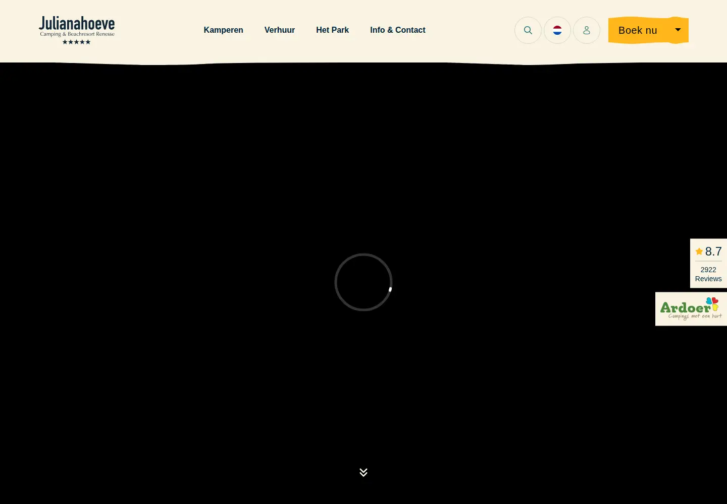 Screenshot of julianahoeve.nl