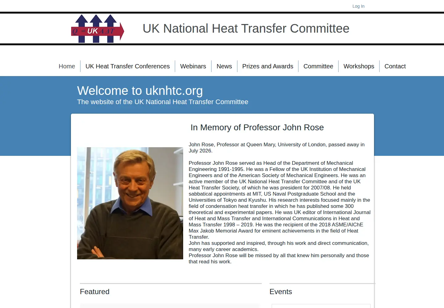 Screenshot of uknhtc.org
