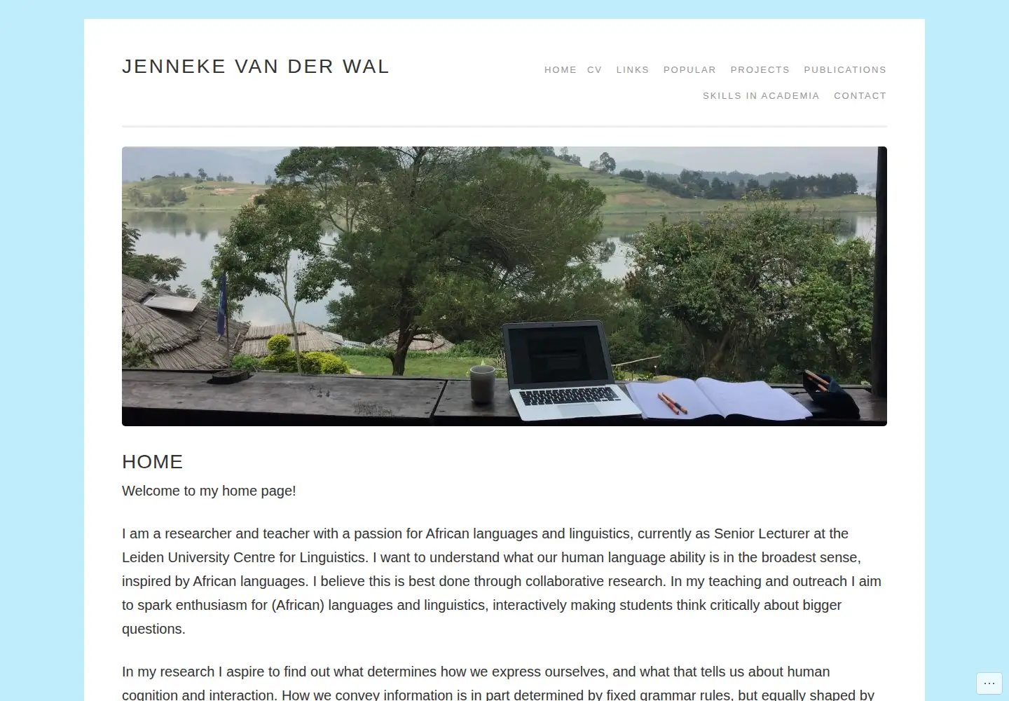 Screenshot of jennekevanderwal.com