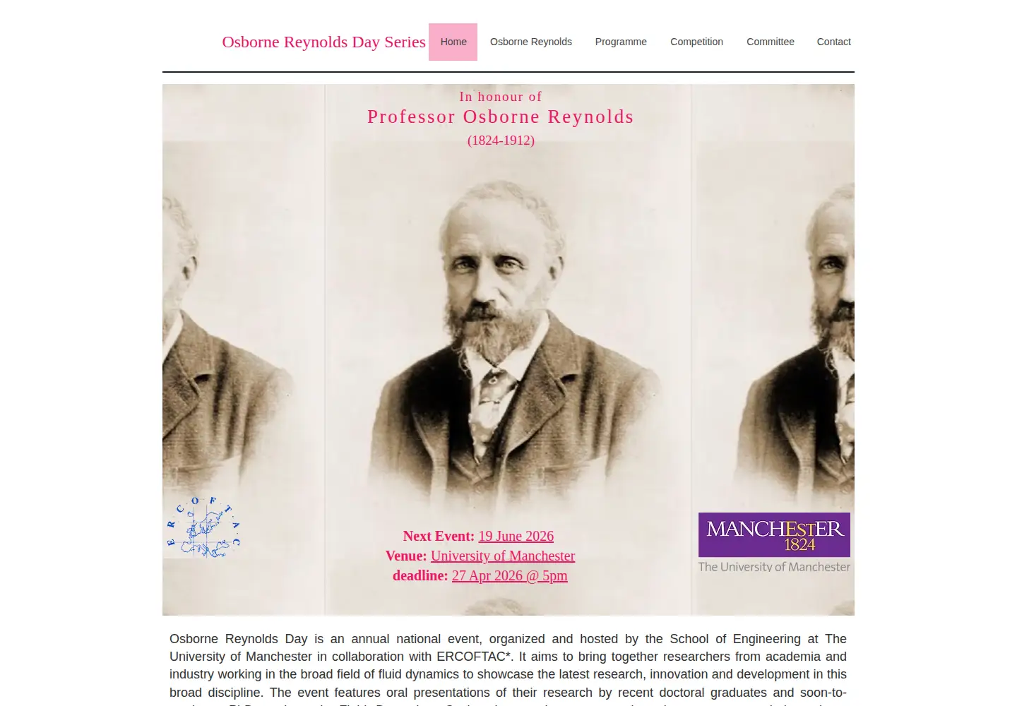 Screenshot of osbornereynolds.org