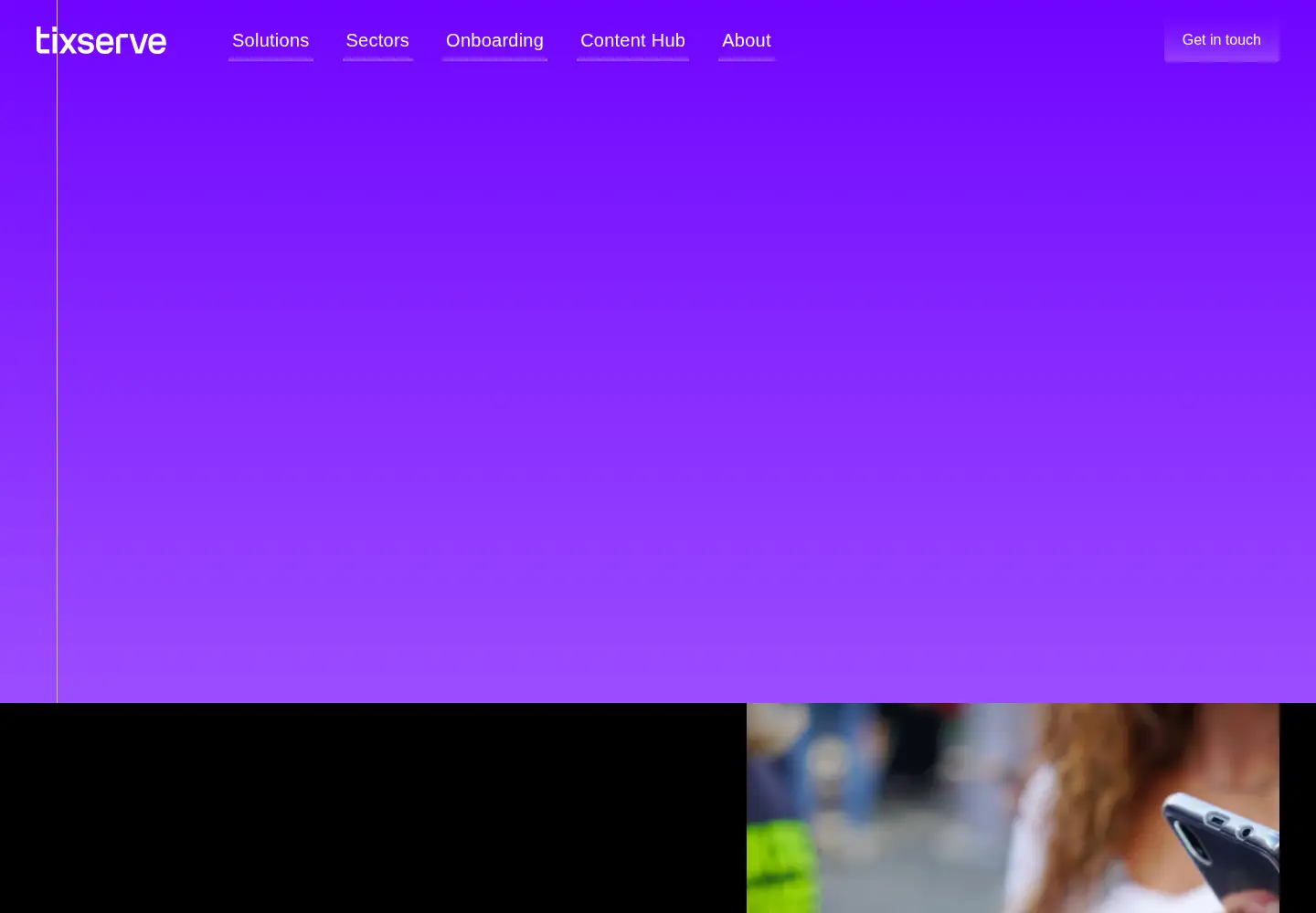 Captured homepage of tixserve.com in the current scan
