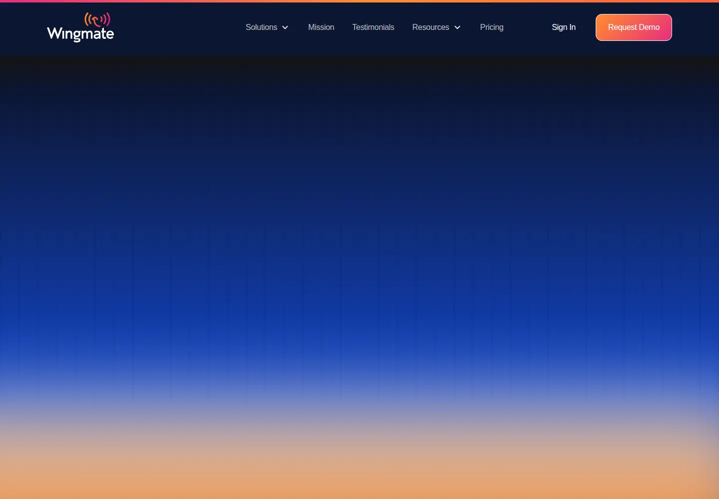 Screenshot of wingmateapp.com