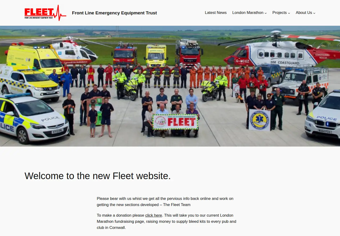 Screenshot of fleet.org.uk