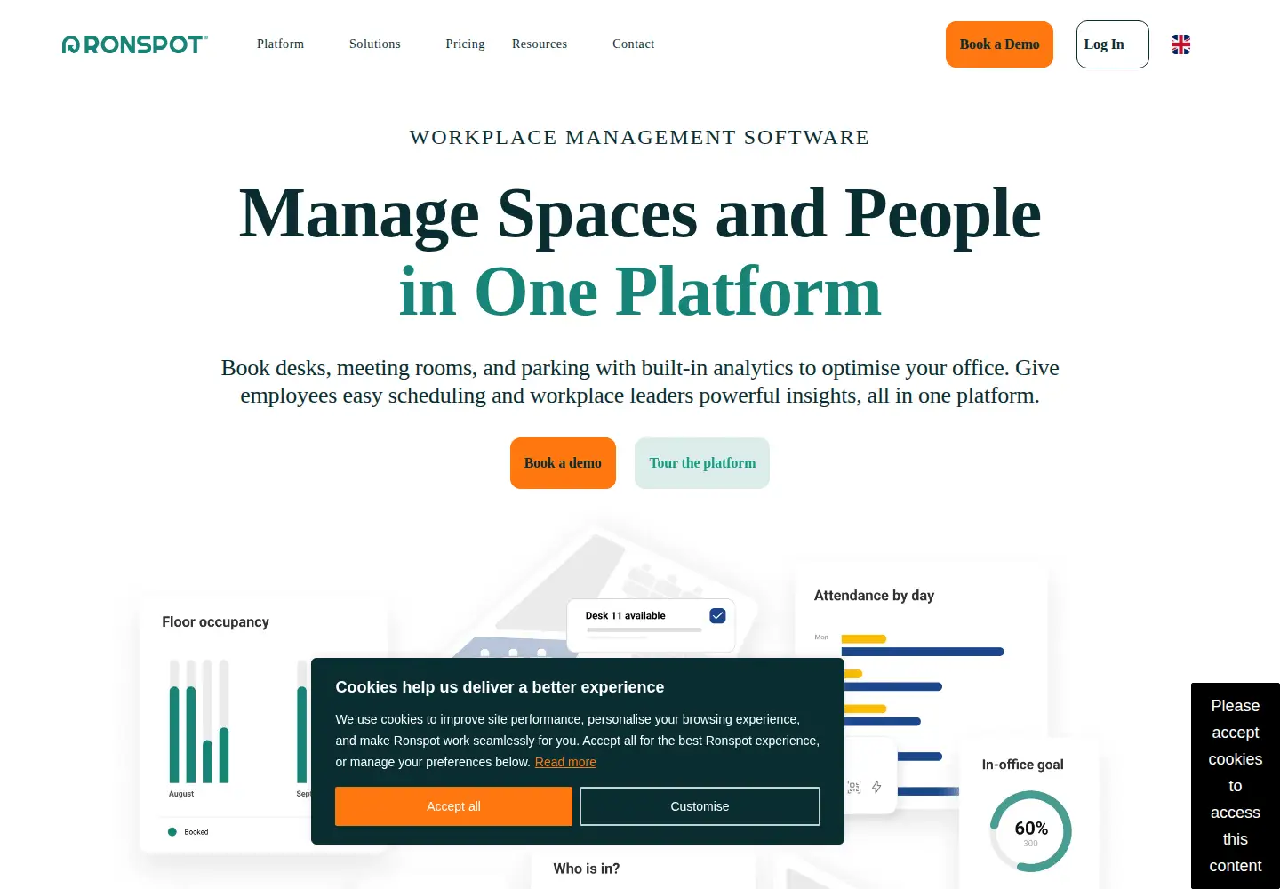 Screenshot of ronspotflexwork.com