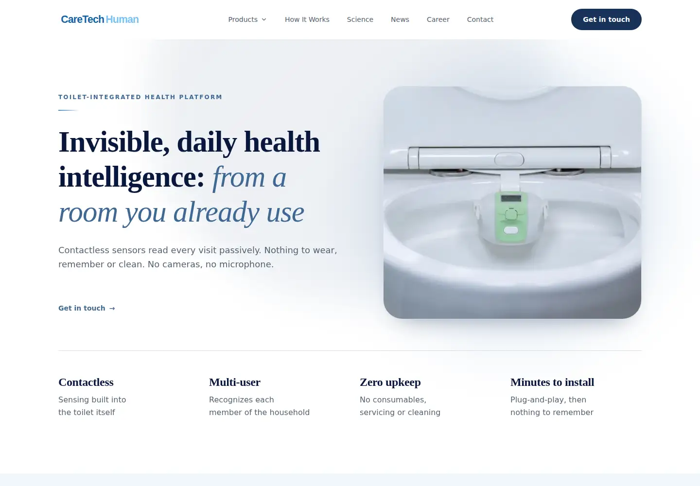 Screenshot of caretechhuman.com