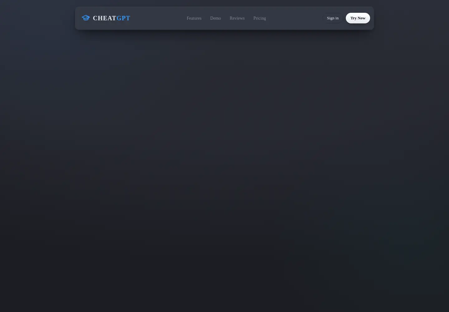 Captured homepage of cheatgpt.app in the current scan