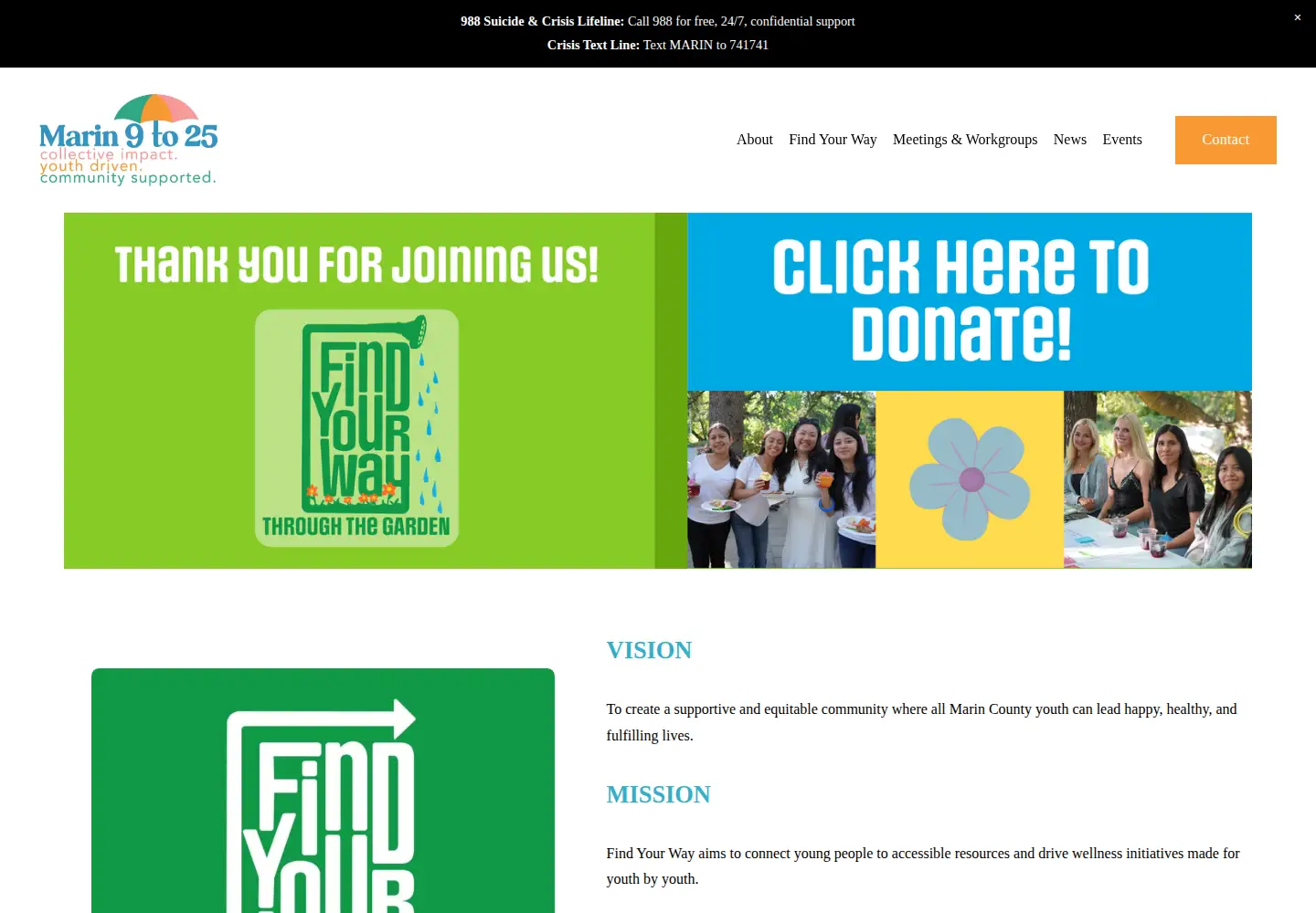 Screenshot of marin9to25.org