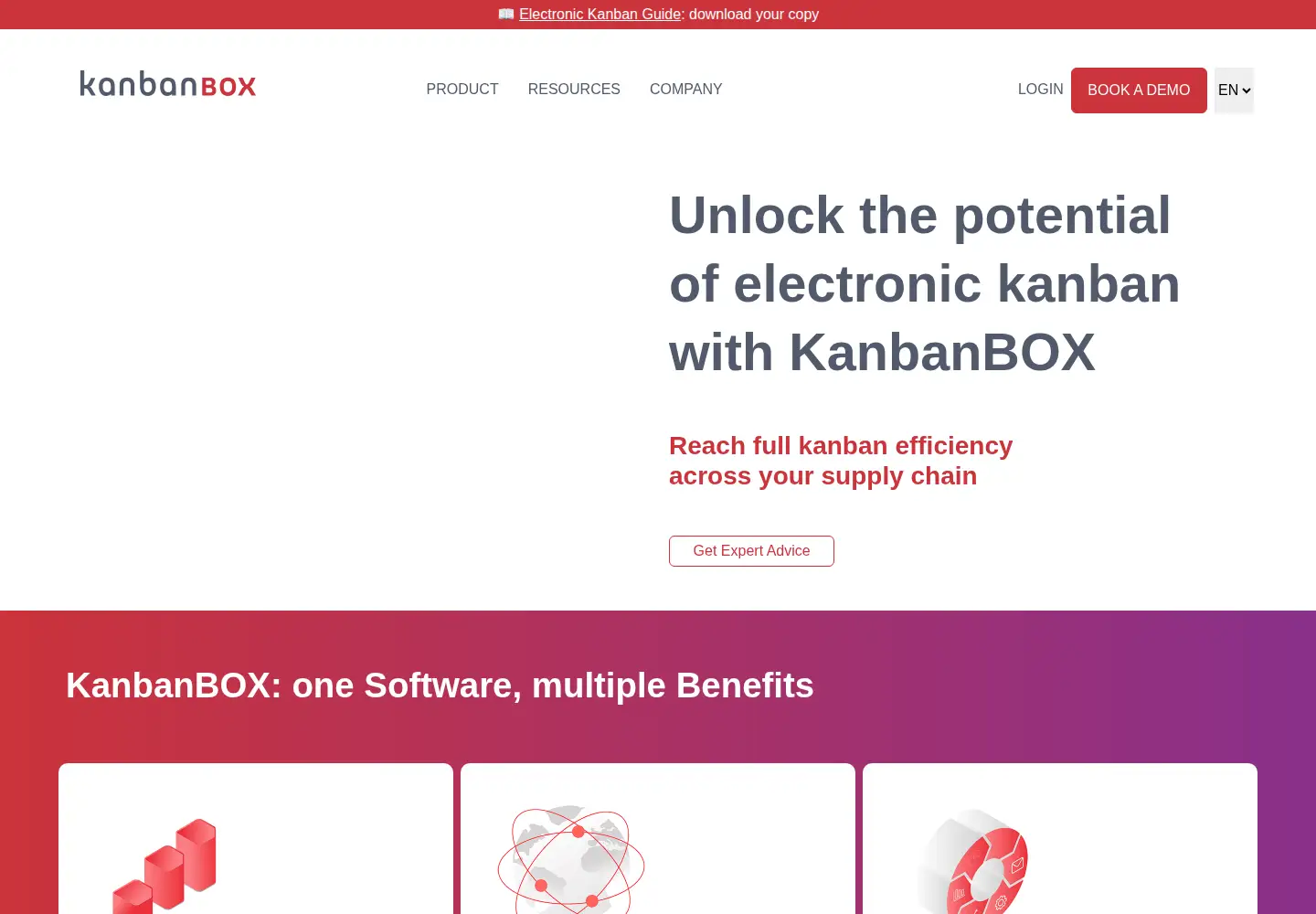 Screenshot of kanbanbox.com