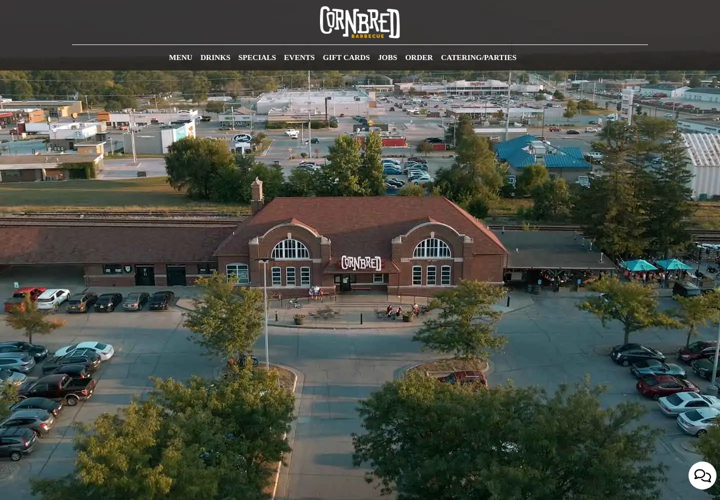 Screenshot of cornbredbbq.com