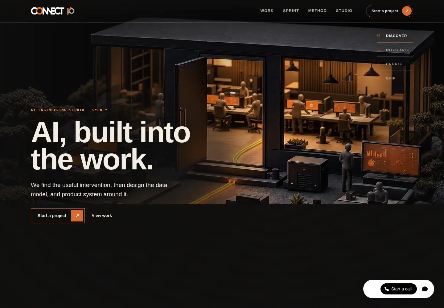 Screenshot of connectio.com.au