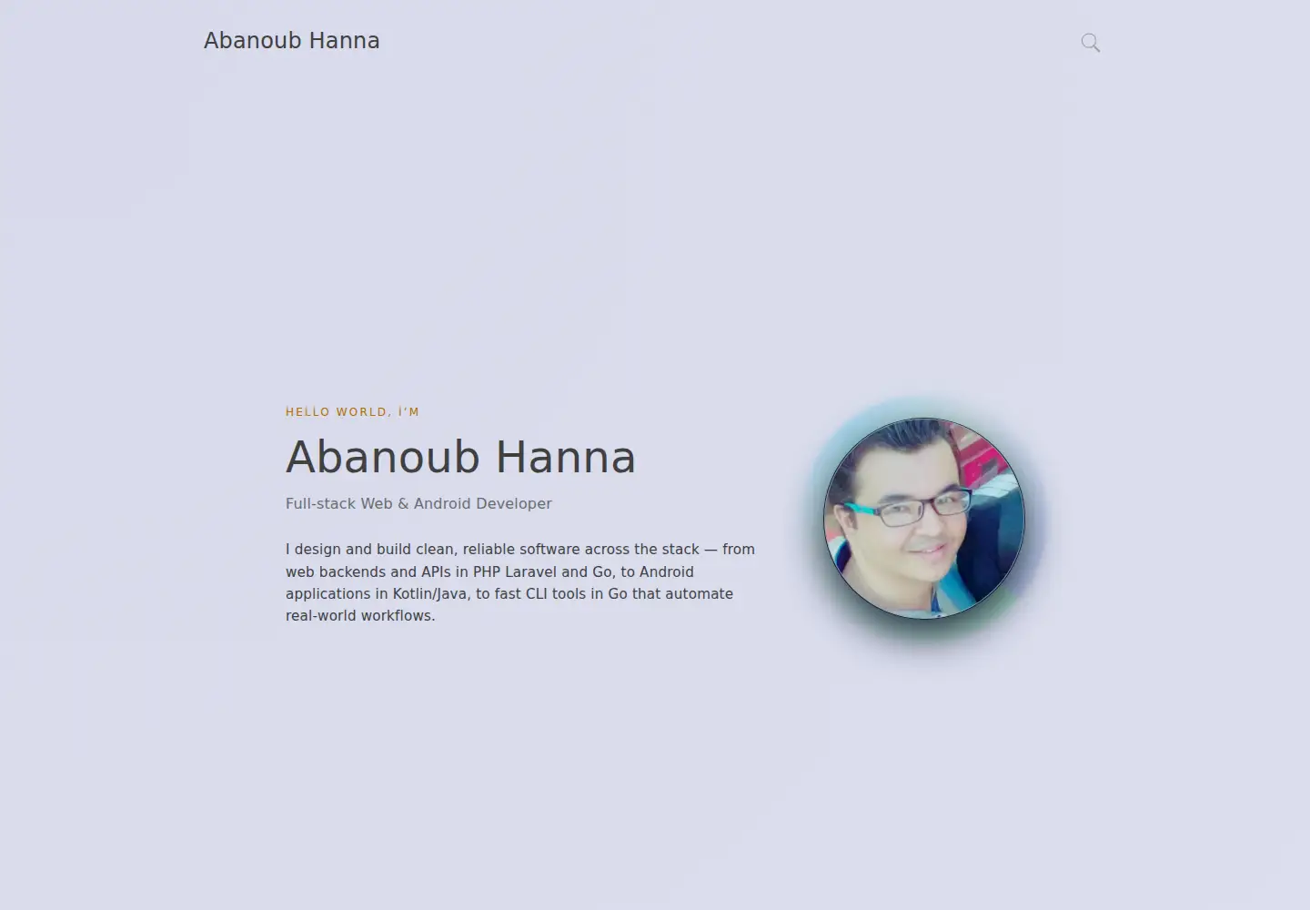 Screenshot of abanoubhanna.com