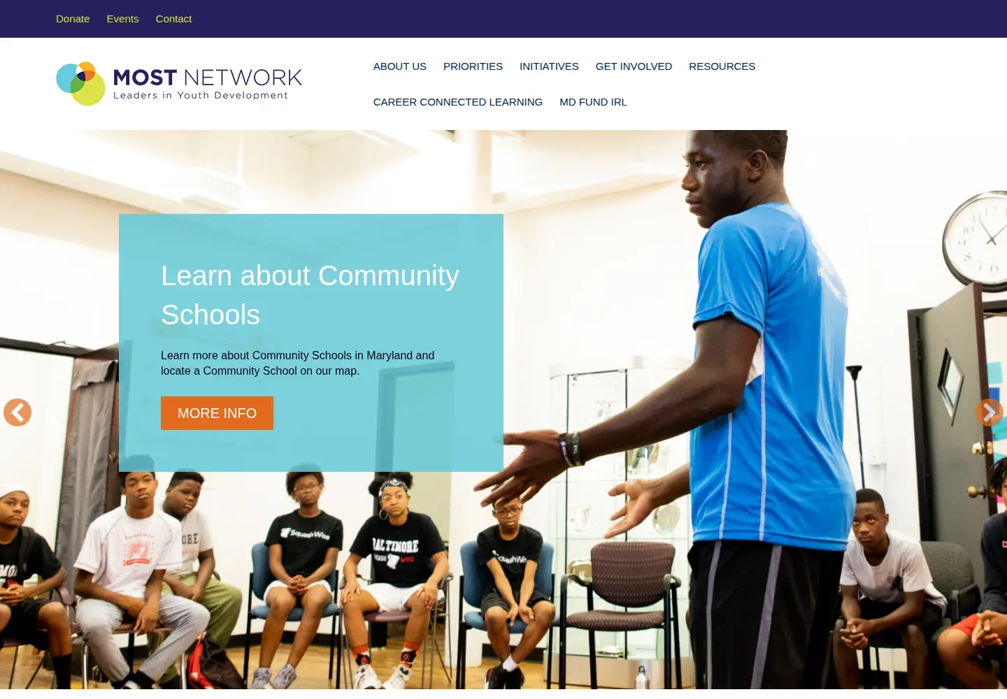 Screenshot of mostnetwork.org