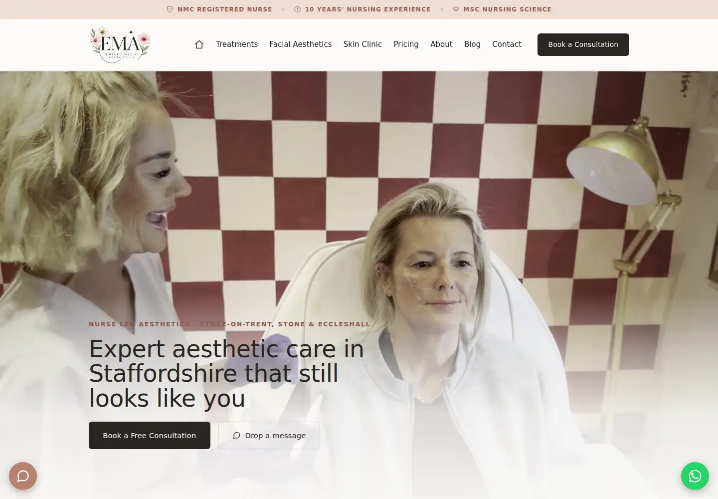Screenshot of emileemae.co.uk