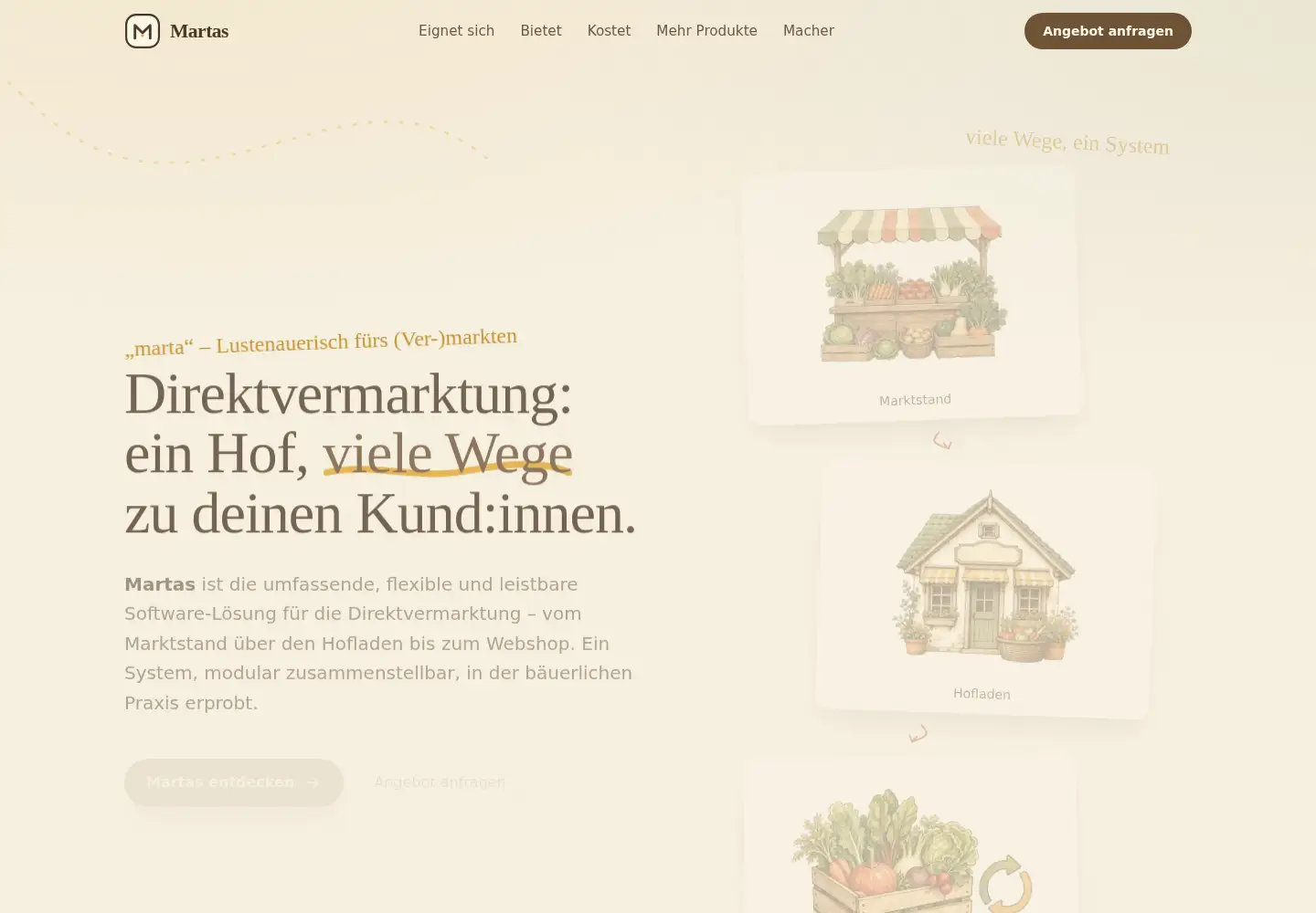 Screenshot of martas.at