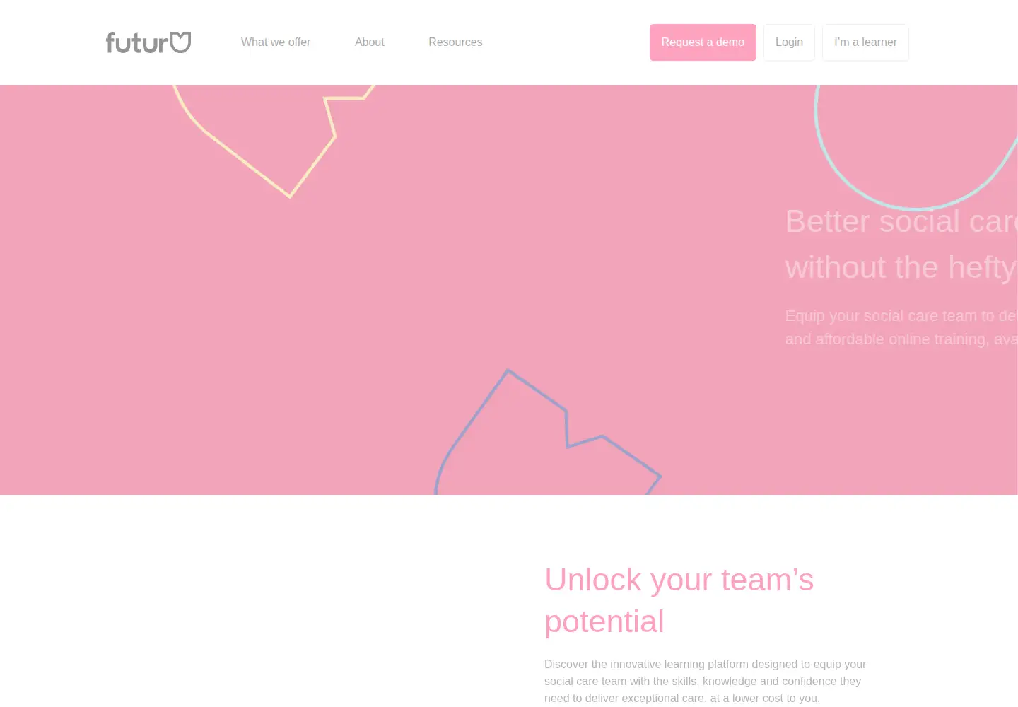 Captured homepage of futuru.ai in the current scan