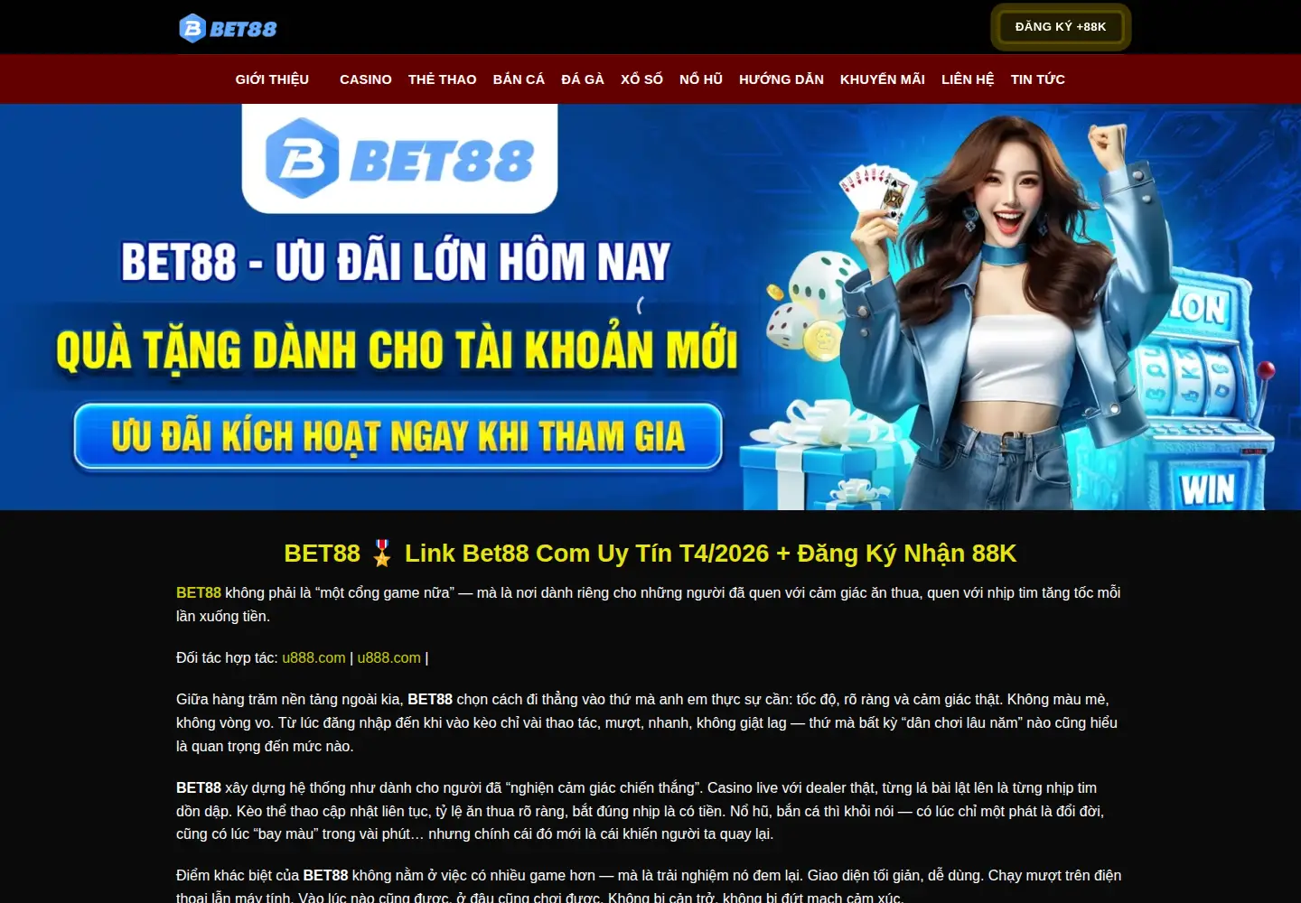 Screenshot of bet88e.gold