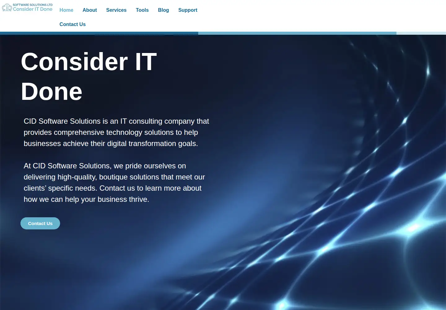 Captured homepage of cidsolutions.co.il in the current scan