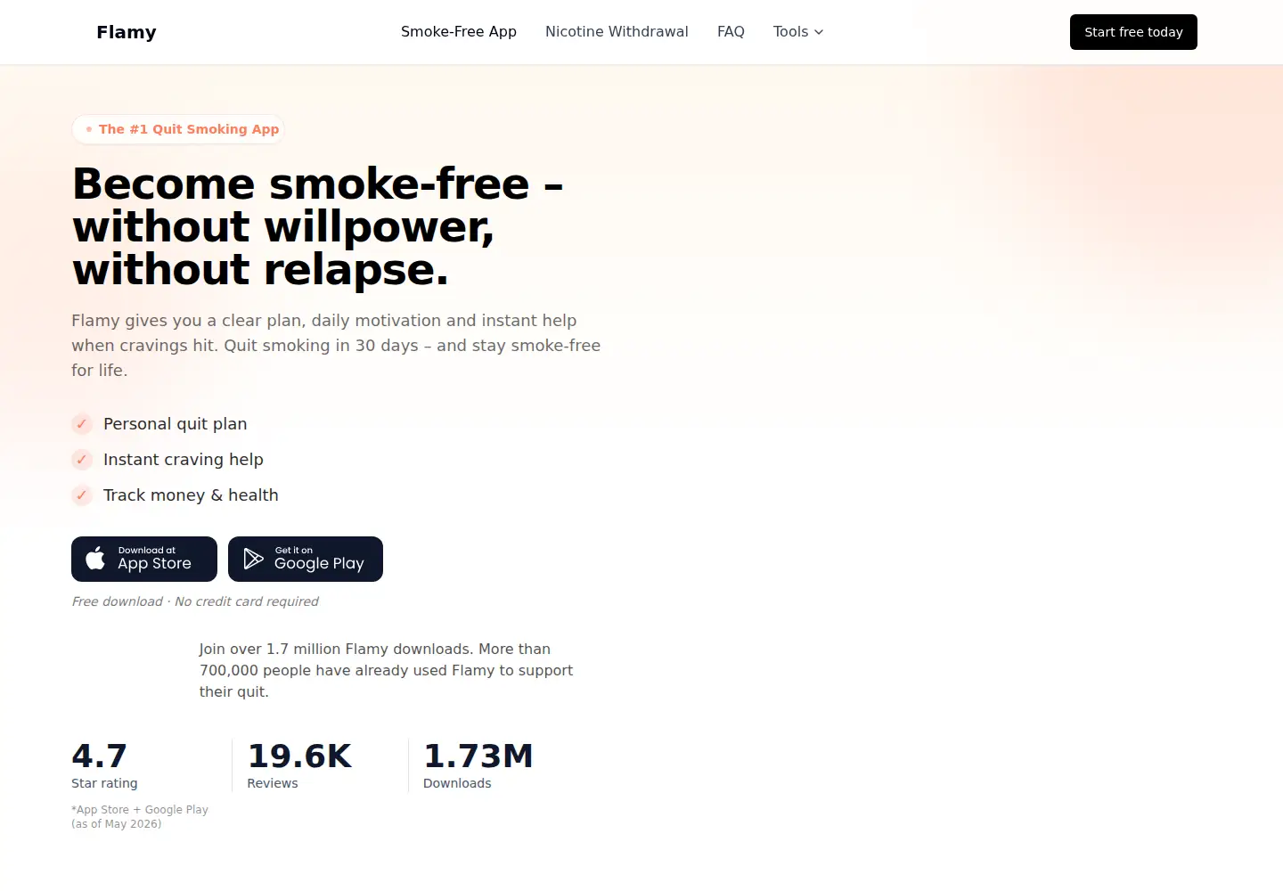 Screenshot of flamy.co