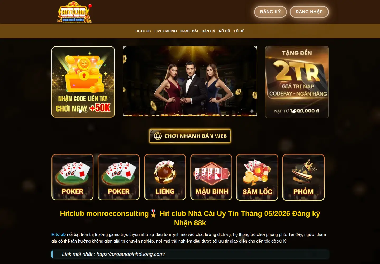 Screenshot of proautobinhduong.com
