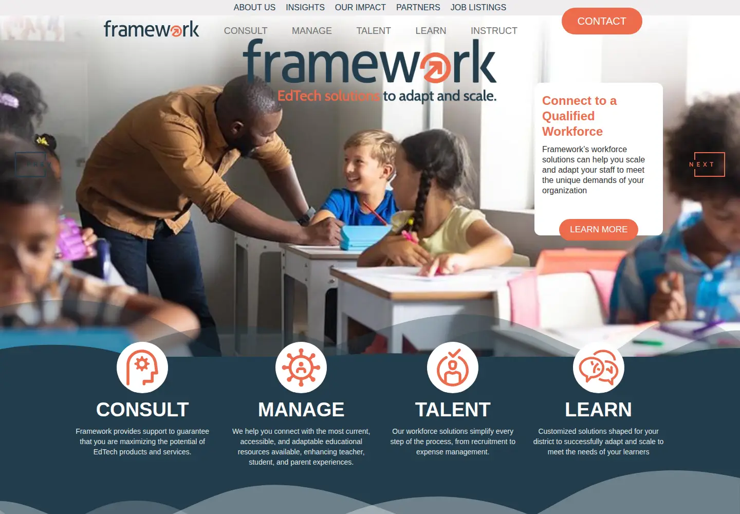 Screenshot of frameworkconsulting.com