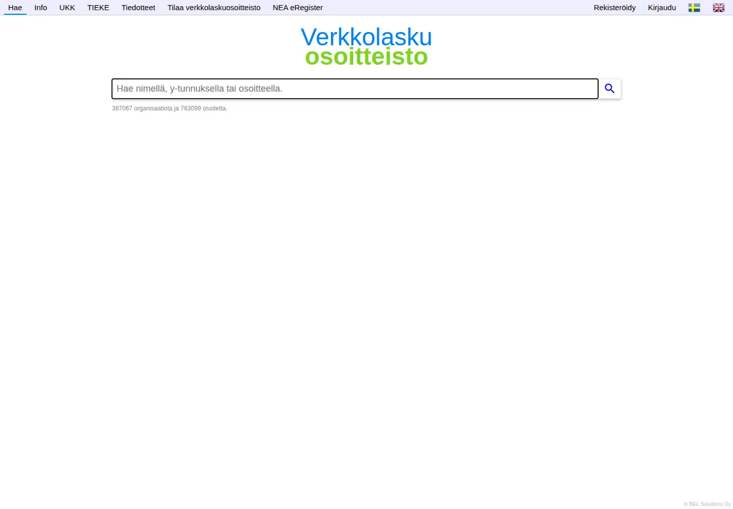 Captured homepage of verkkolaskuosoite.fi in the current scan
