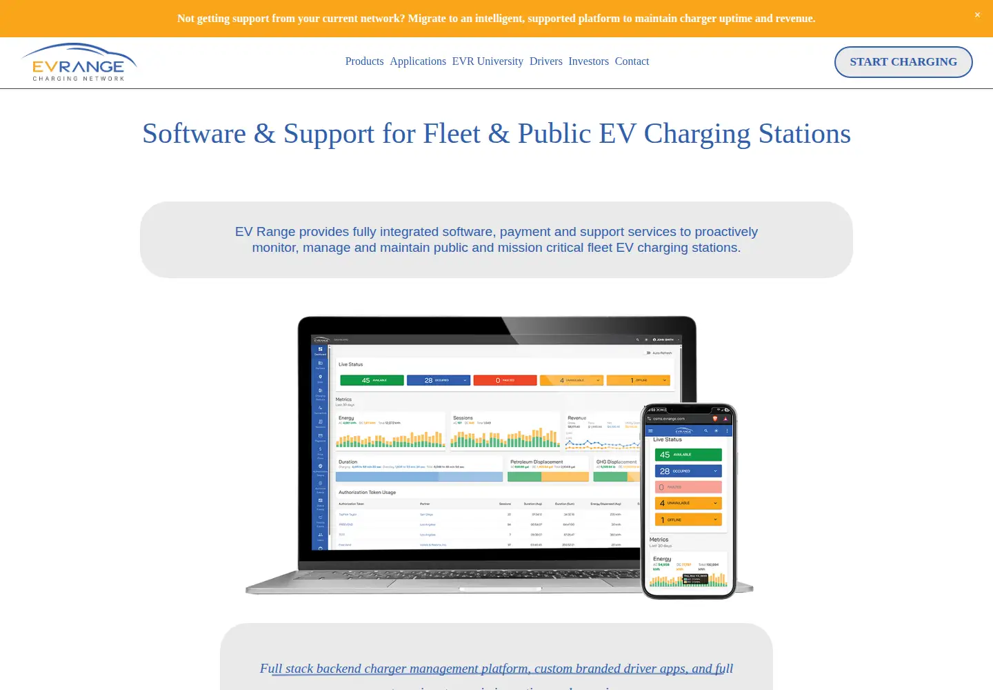 Screenshot of evrange.com