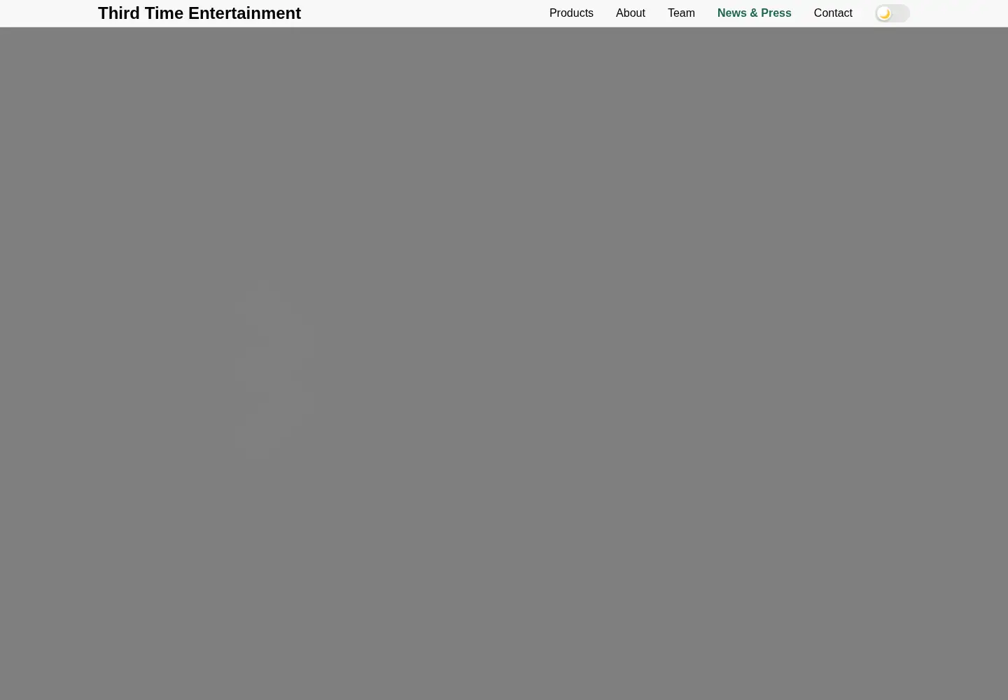 Screenshot of thirdtimegames.com