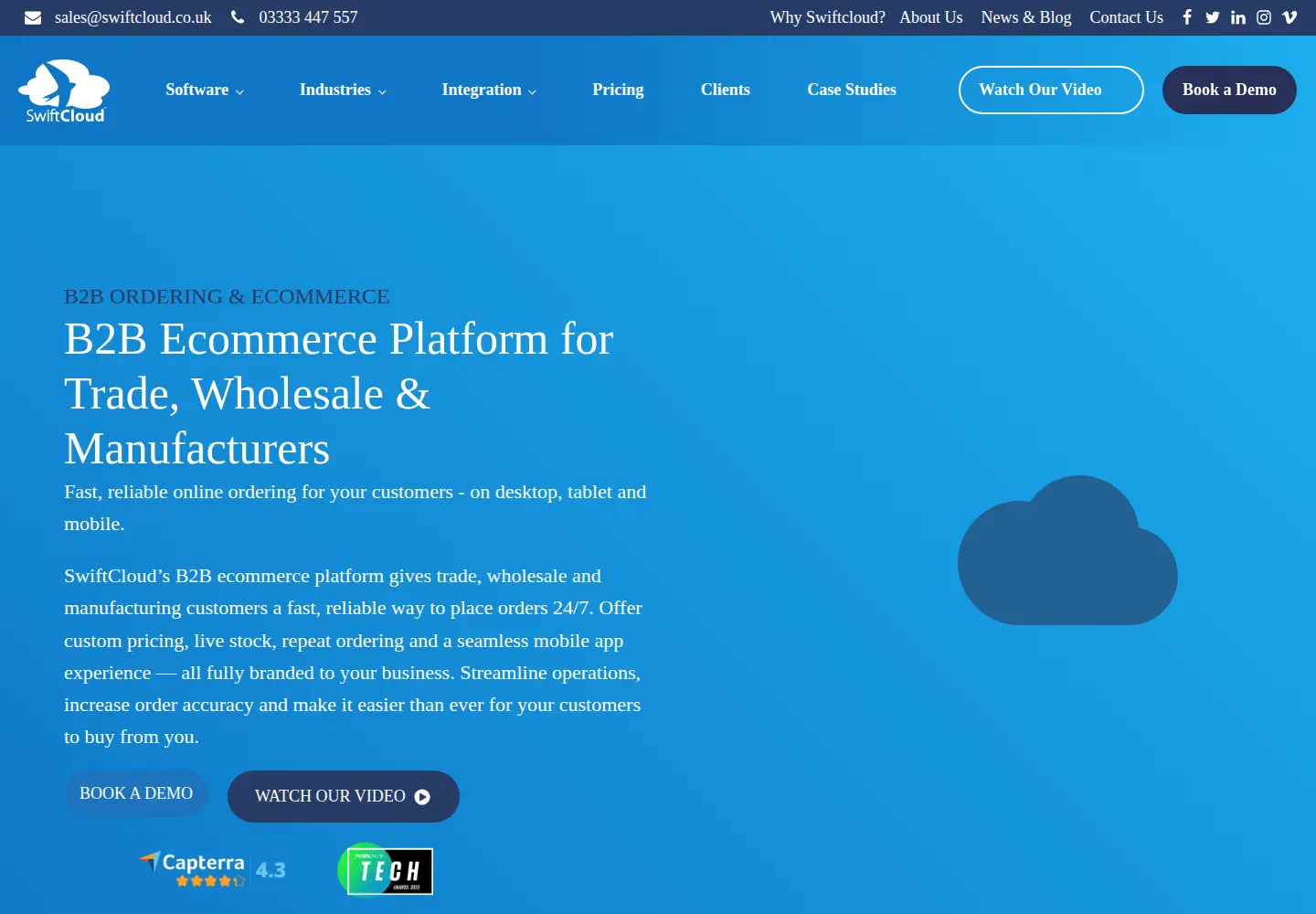 Screenshot of swiftcloud.co.uk