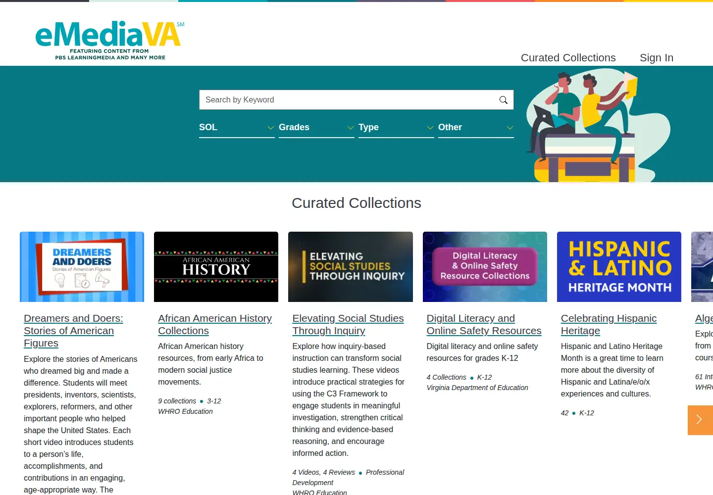 Screenshot of emediava.org