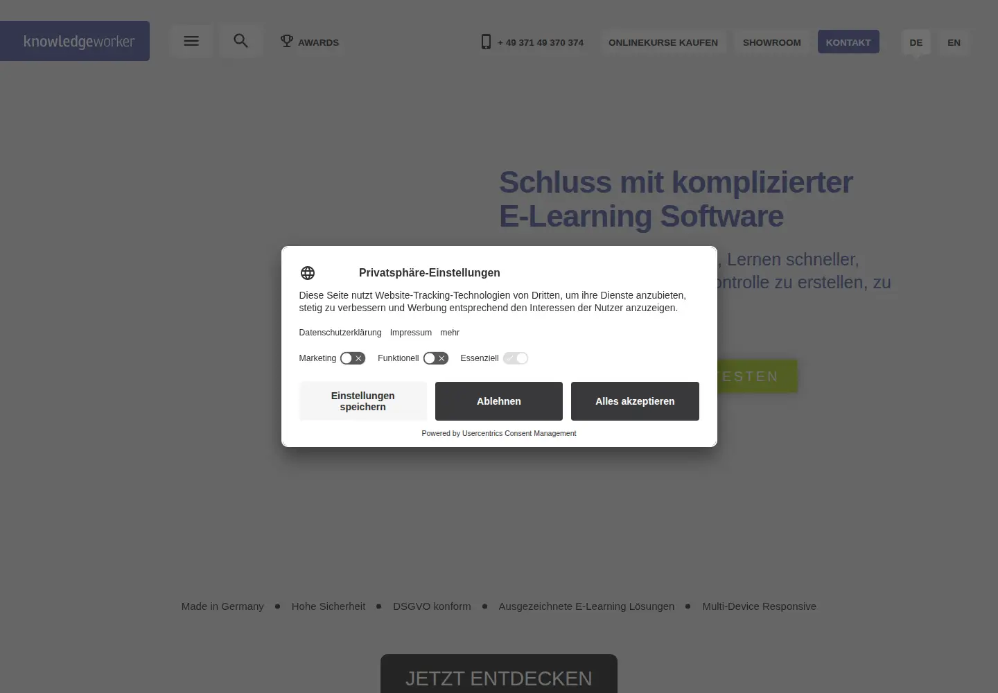 Screenshot of knowledgeworker.com