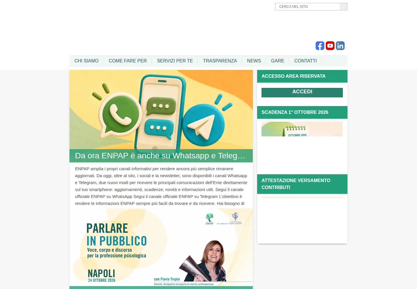 Screenshot of enpap.it