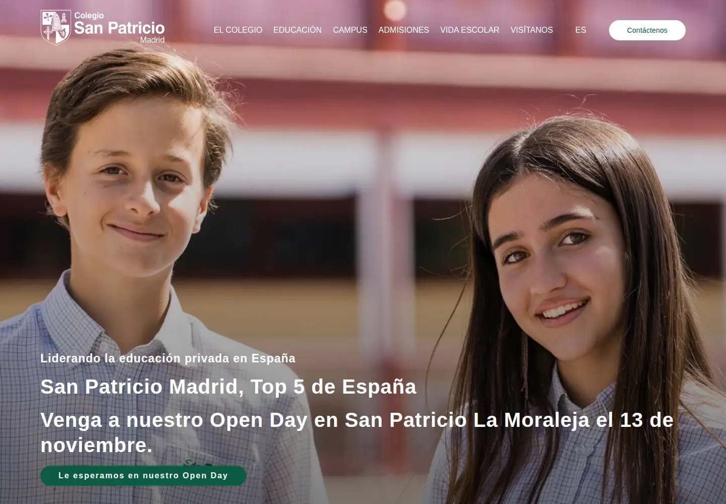 Screenshot of colegiosanpatriciomadrid.com