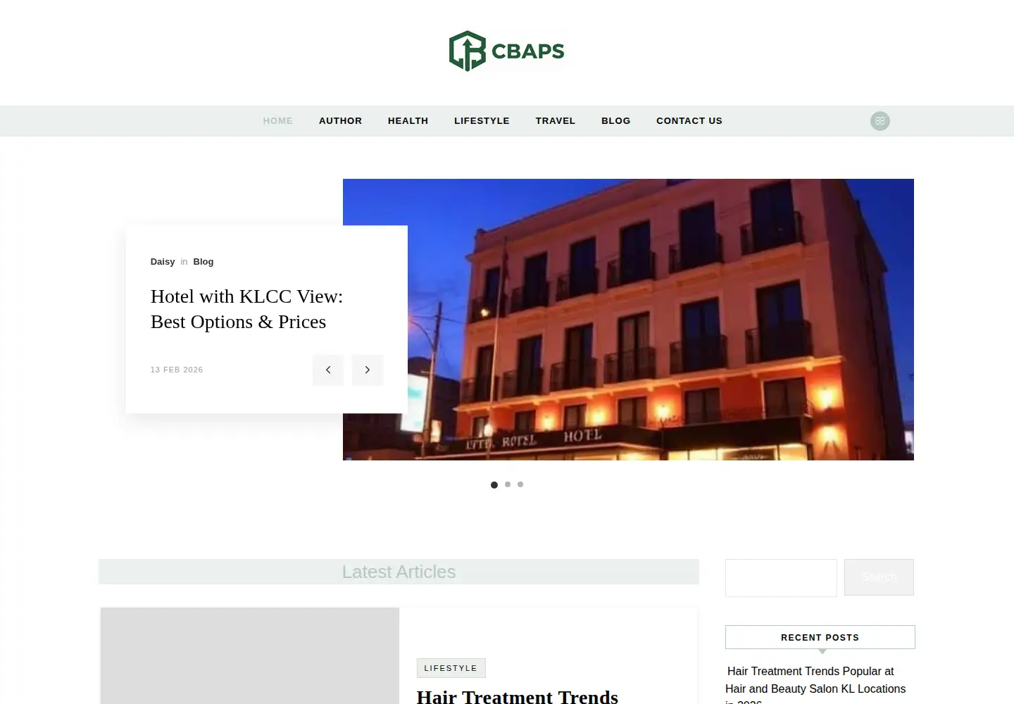Screenshot of cbaps.org