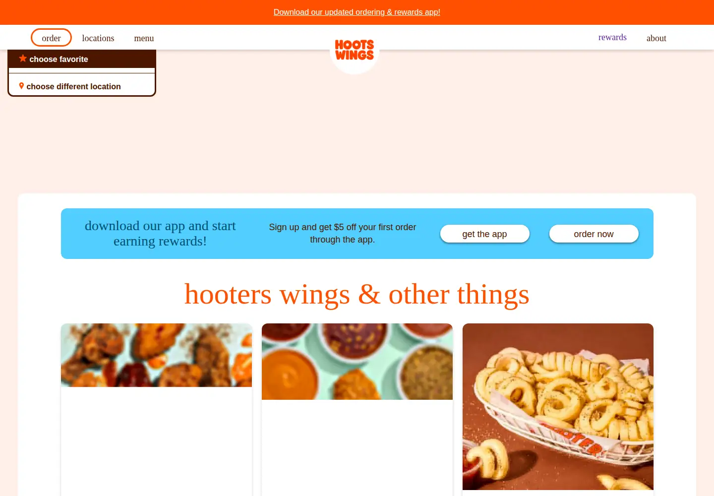 Screenshot of hootswings.com
