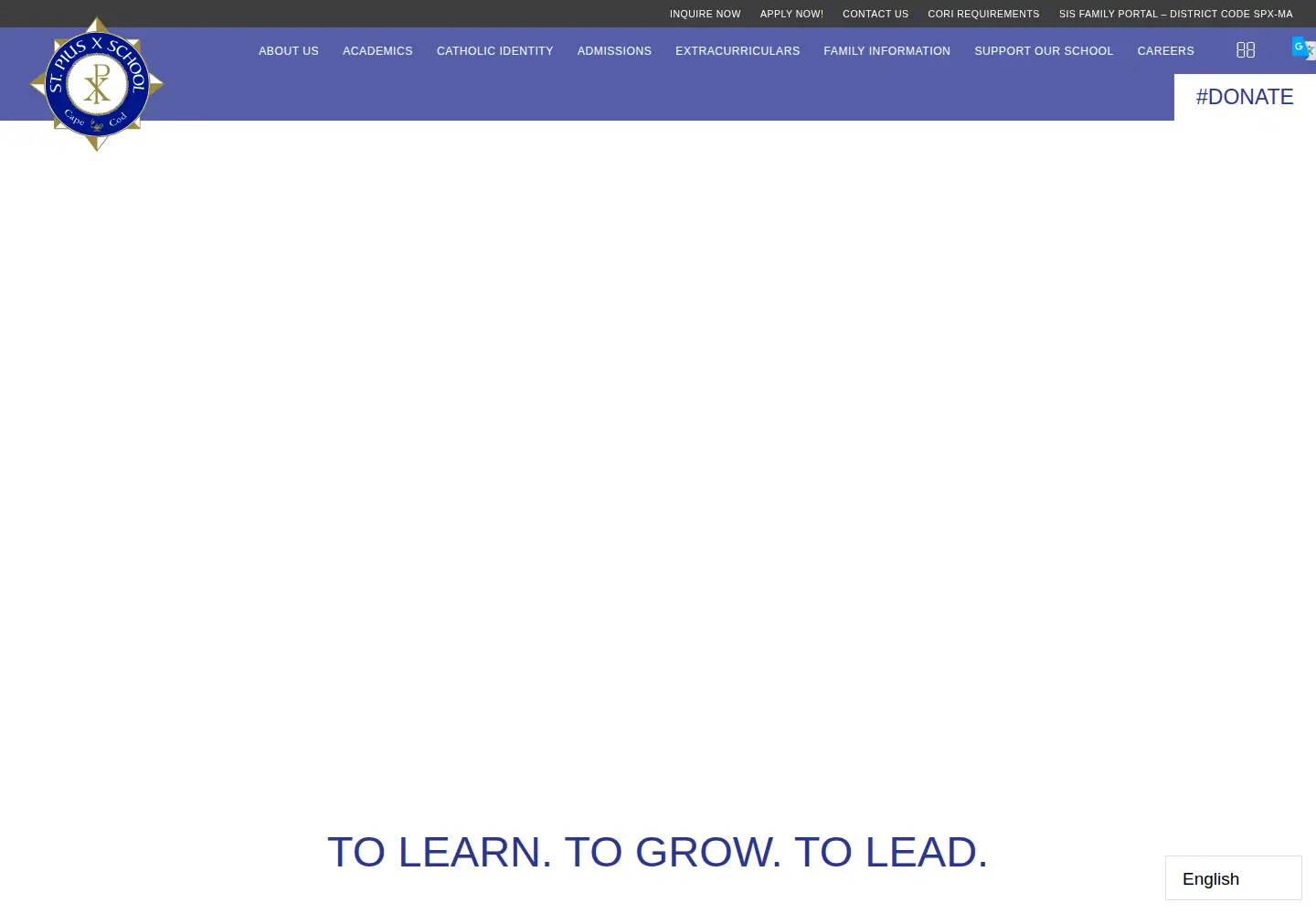 Screenshot of spxschool.org