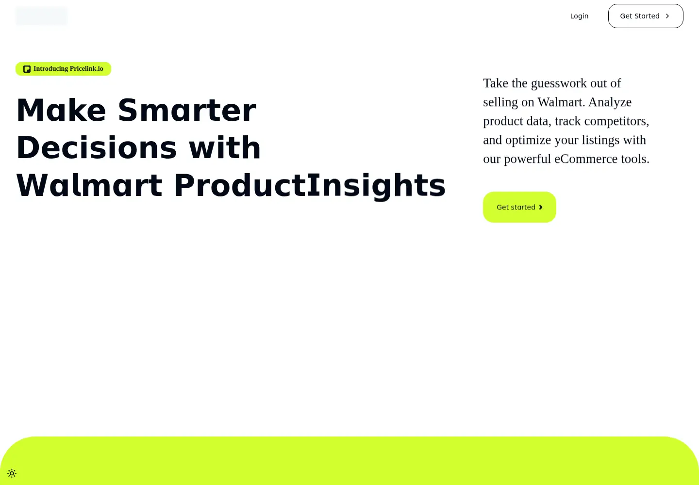 Screenshot of pricelink.io