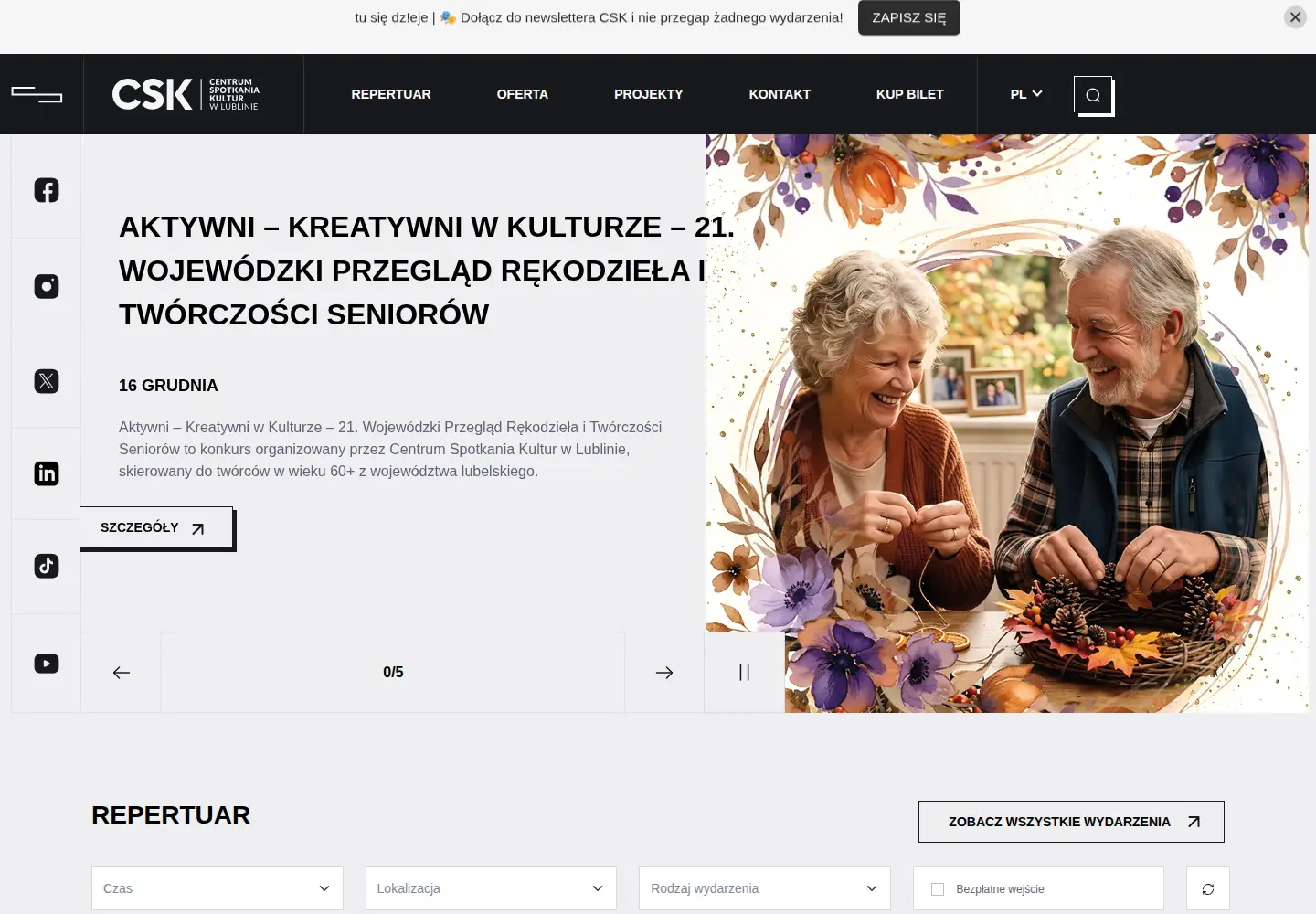 Screenshot of csklublin.pl