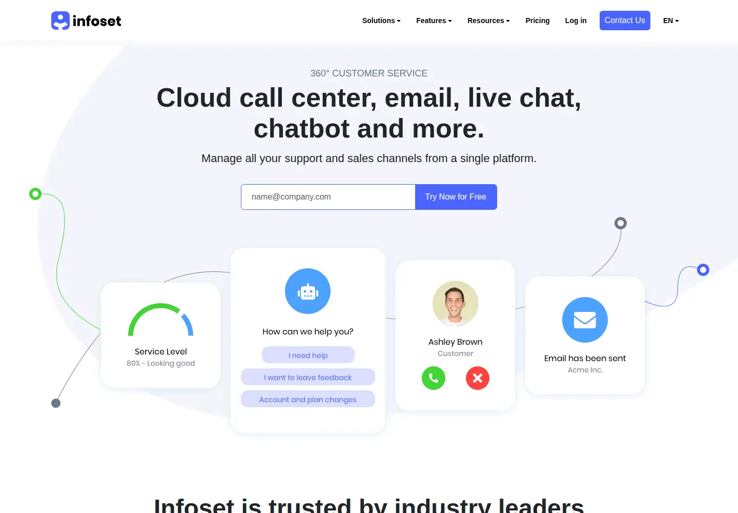 Screenshot of infoset.app
