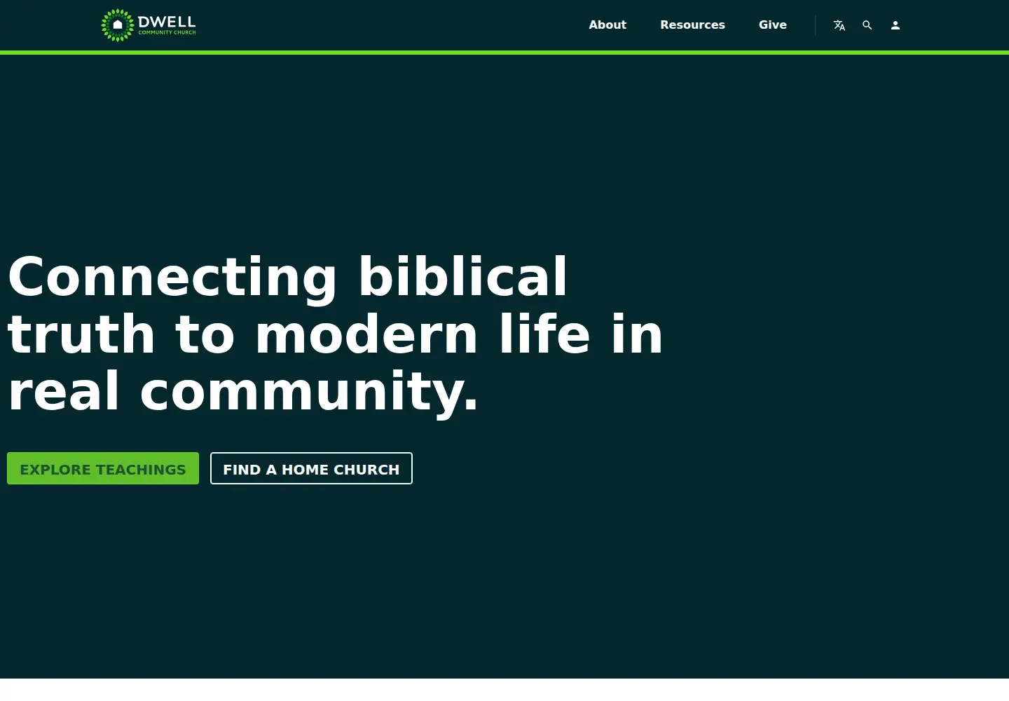 Screenshot of dwellcc.org