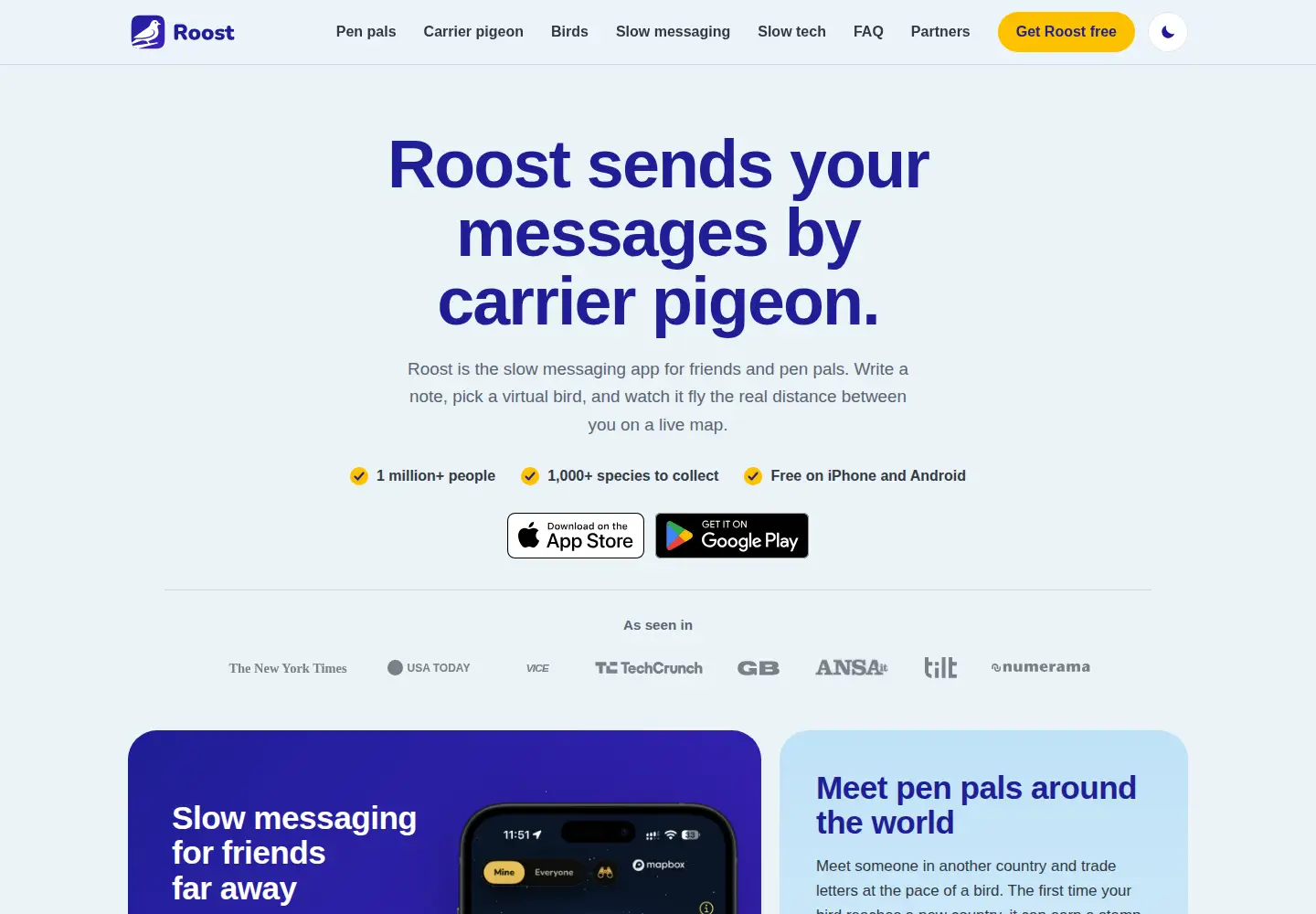 Screenshot of roostsocial.app