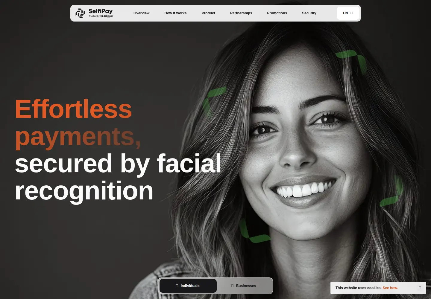 Screenshot of selfipay.tech