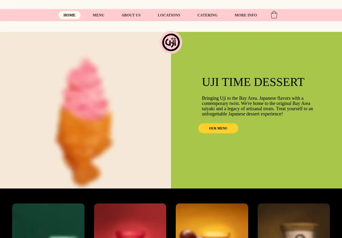 Screenshot of ujitimedessert.com