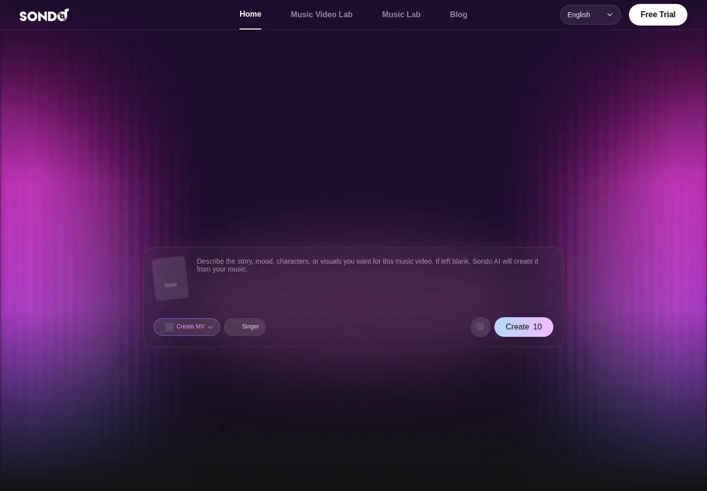 Screenshot of sondo.ai