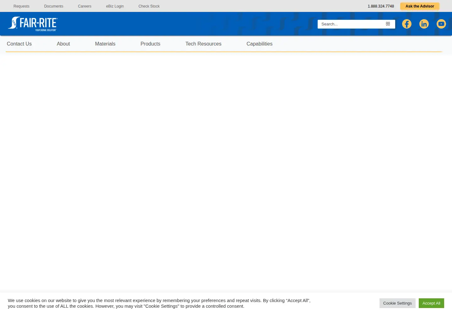 Screenshot of fair-rite.com